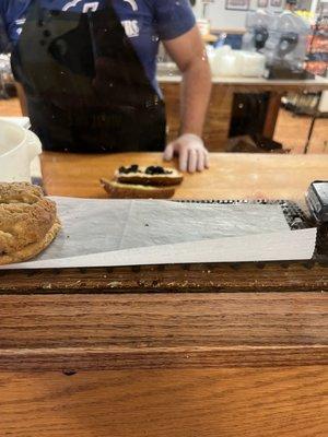 There's my yummy sandwich