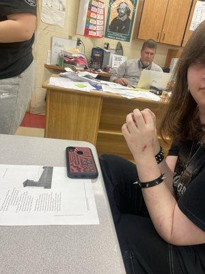 Very mean teacher he says I have serious problems