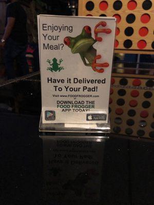 Food frogger app suggestion