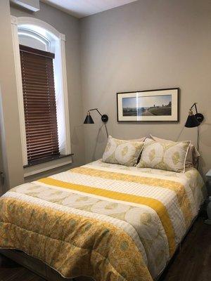 Bedroom with Queen bed and private bath