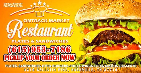 ONE STOP SHOP!
come check out our delicious food for the best price! CALL NOW (615)953-7186 https://goo.gl/WFkVkU