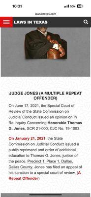 Judge Thomas G. Jones - Justice of the Peace