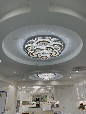 These are some exotic Chandelier that was installed in a large house