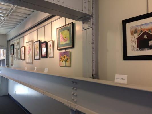Art exhibit on 2nd floor.