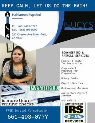 Lucy's Income Tax & Bookkeeping Services