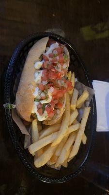 Sonoran hot dog