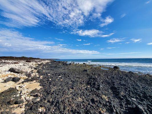 Wide view of the beach