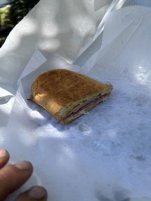 Half of a small cuban