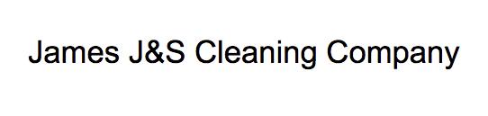 James J&S Cleaning Company