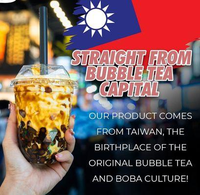 We from Taiwan, we make real bubble tea in Leavenworth.