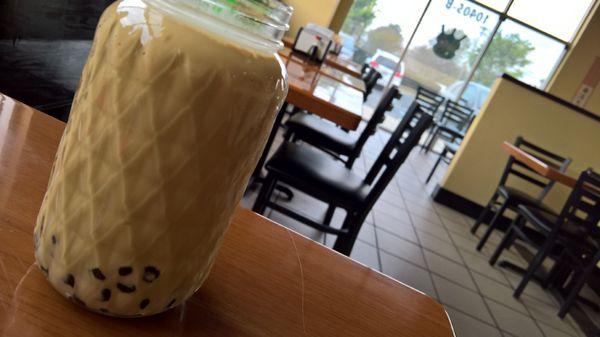 珍珠拿鐵焦糖咖啡 caramel latte with tapioca