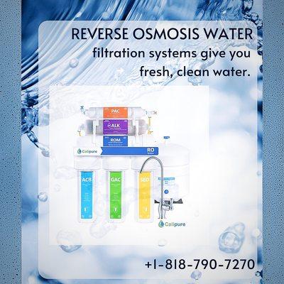 Reverse osmosis water filtration systems give you fresh, clean water.