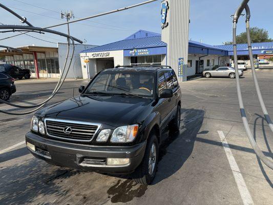 I didn't take a picture at the shop but here's my car.