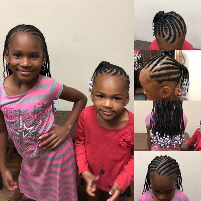 Feed-in Scalp Braids for girls