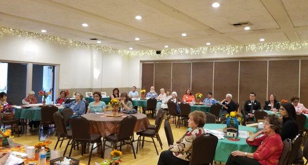 El Monte Women's Club members at our monthly meeting.