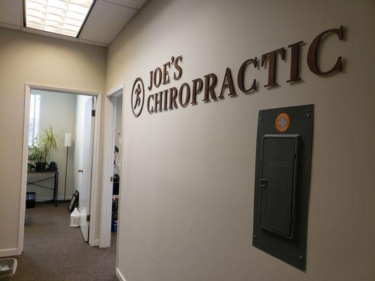 Joe's Chiropractic Waiting Room.