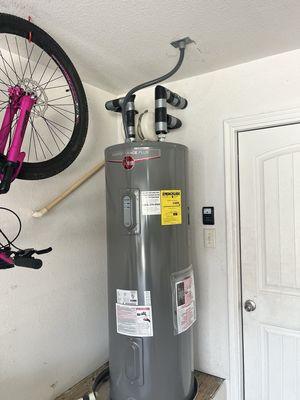 Our new electric water heater