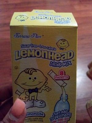 Lemon Head water flavor... The Bomb