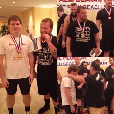 Patrick and James after their first competition