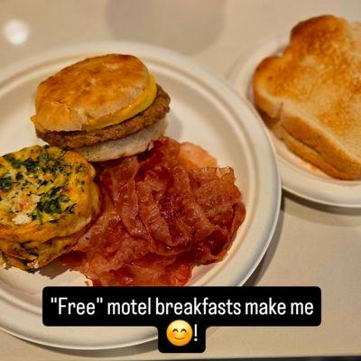 FaIrfield breakfast. That much bacon? I assure you it was an accident from the tongs!