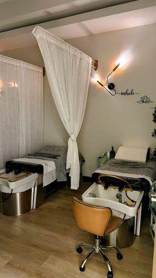 Communal head spa area