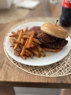 Nashville Hot Chicken Sandwich and fries
