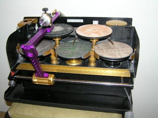 The Rapid Edge machine has water cooled abrasives, is extremely accurate, and capable of producing a true convexed edge.