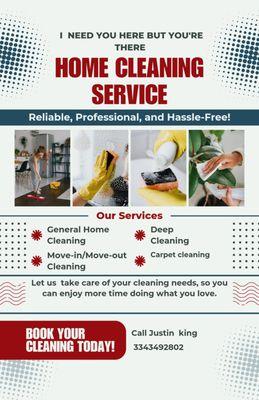 We Need You Here But You'rere Cleaning Service