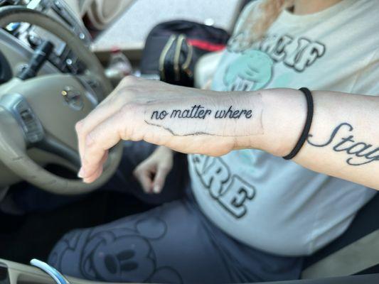 Matching tattoo for me and my best friend