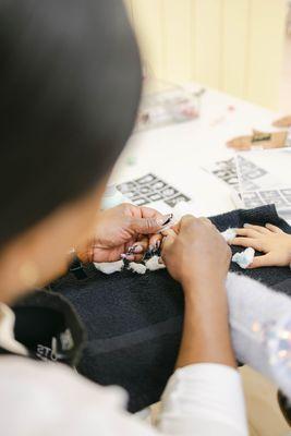 "Nail perfection in the making "