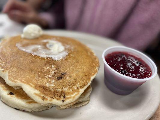 Huckleberry pancakes