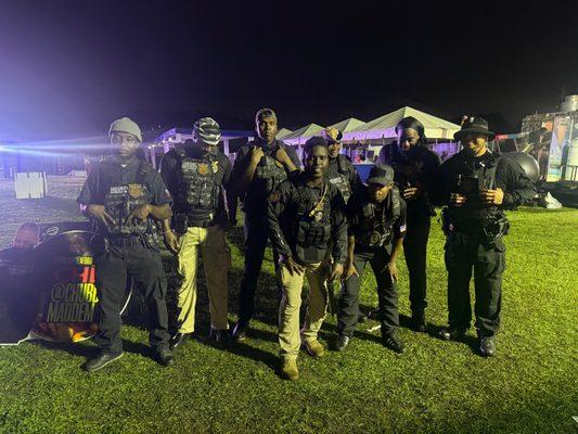 Special outdoor events armed and unarmed