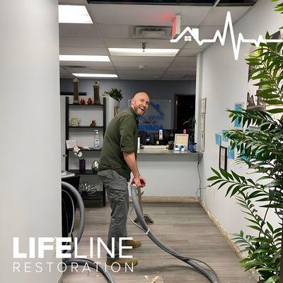 Alan extracting water at a late night commercial job! #emergencyservice