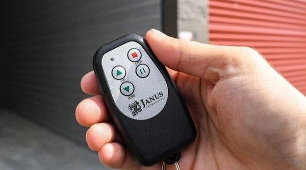 Remote controlled automatic roll up doors on our RV storage spaces make it easy to get in and out