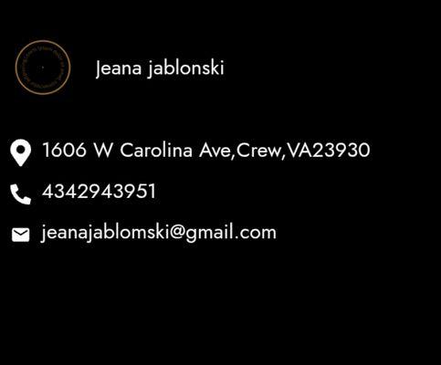 Contact me for more information and or any concerns.