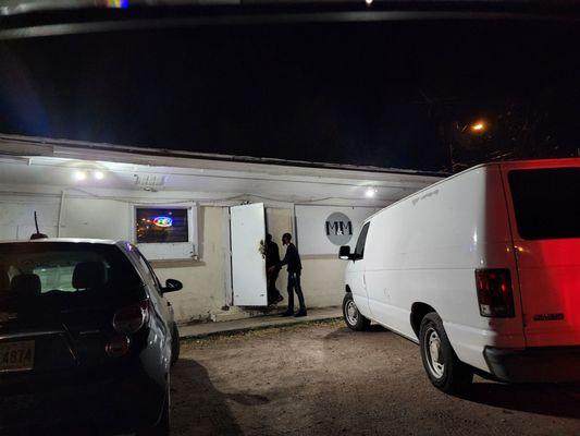 M&M Pool Hall and Club. It's a very low key club. However it was packed.