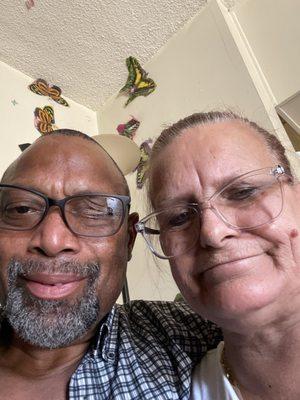 Donald and wife both patients and Donald just received new frames free. thank you, Doc.