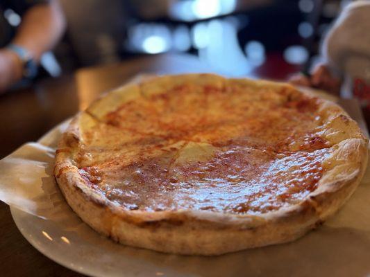 Kid cheese pizza - enough to feed two kids