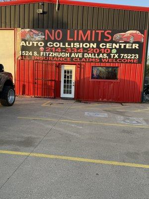 Front of  the business