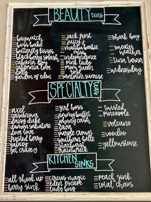 menu board (about two years ago)