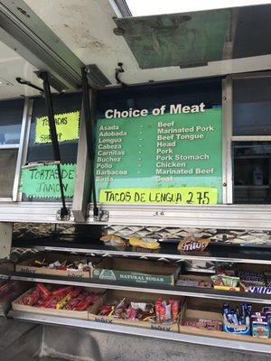Meats offered