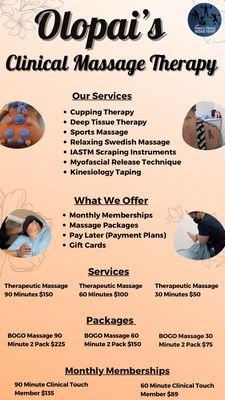 Olopai’s Clinical Massage Therapy