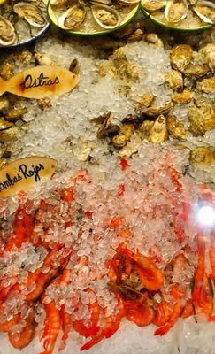 ostras y gambas rojas - - - 11/3/2025