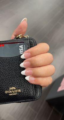 Gel French tips by Sophia