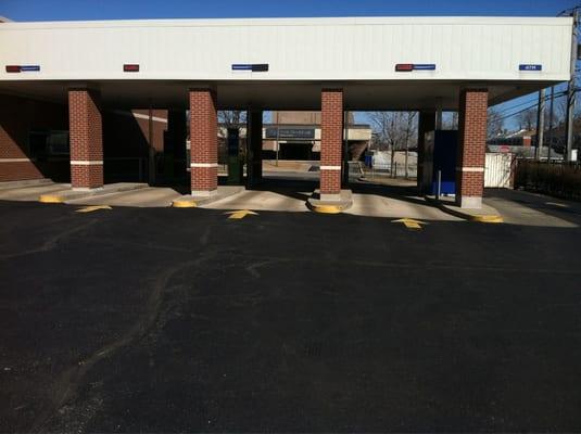 Drive thru bays.