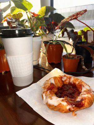 Cherry Danish & 20oz Dirty Chai $14