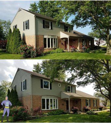 Before and after - The metal work was masterfully done and the windows are amazing!