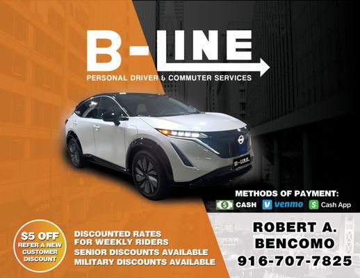 B-line Personal Driver & Commuter Service