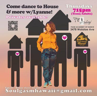 Come dance to House & more w/Lyanne!