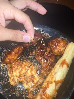 Wire found in my boneless chicken. 10 Boneless Wings